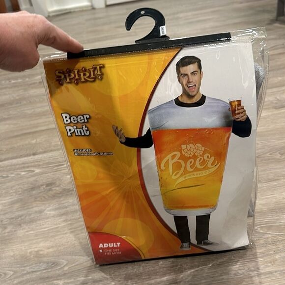 SPIRIT HALLOWEEN Oktoberfest Adult Pint Glass Beer Costume One Size Fits All - Picture 5 of 8